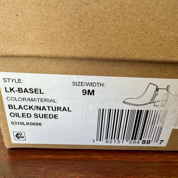 🆕 Lucky Brand Women’s Basel Ankle Bootie Black/Natural Oiled Suede- size… - Picture 8 of 9